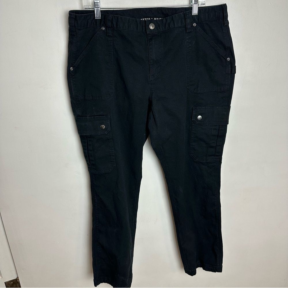 Duluth Trading Co Black Utility Cargo Pants